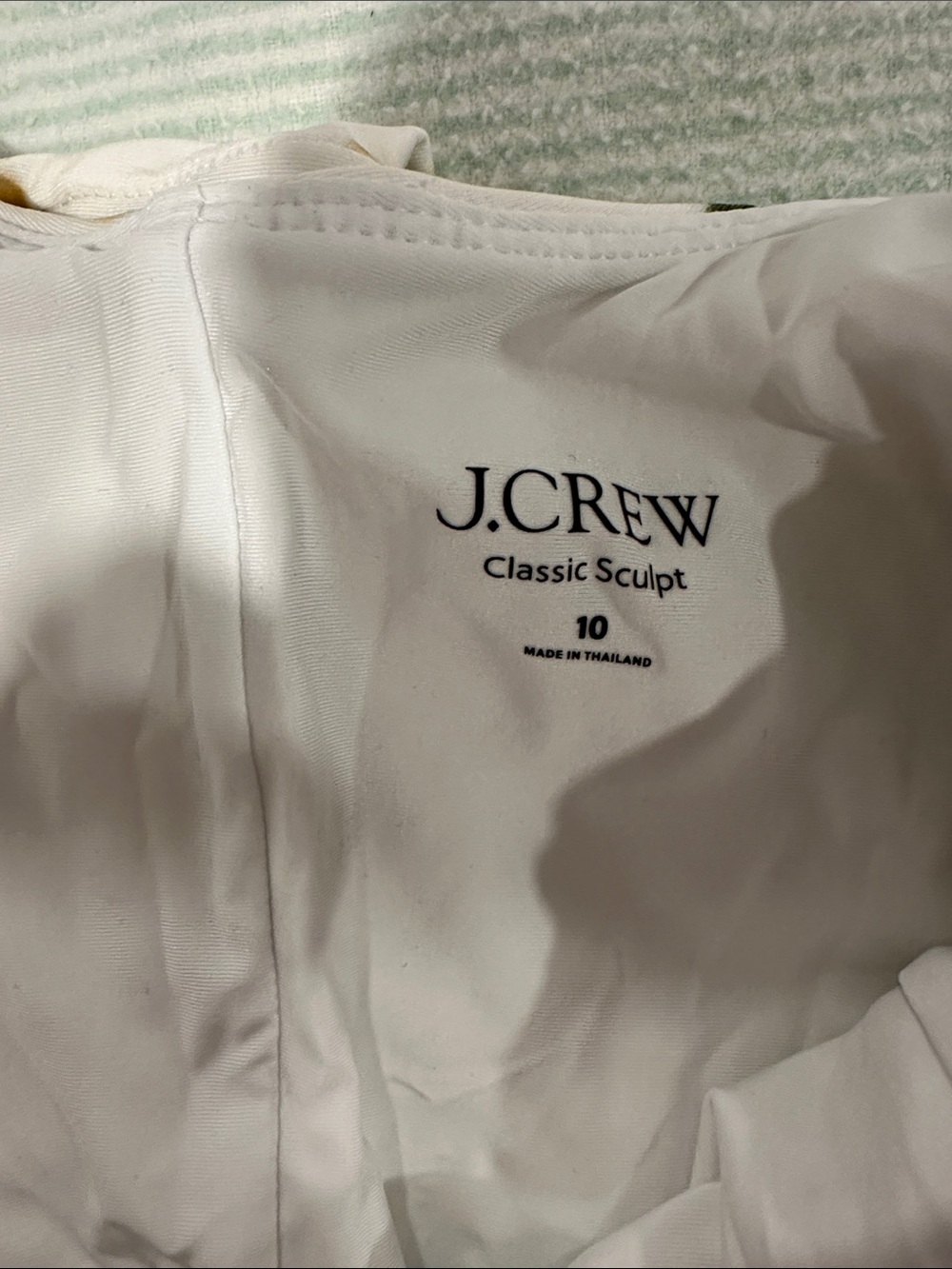 J. Crew Claudia Classic Sculpt White One-Piece Swimsuit with Yellow Floral Print - Picture 3 of 3